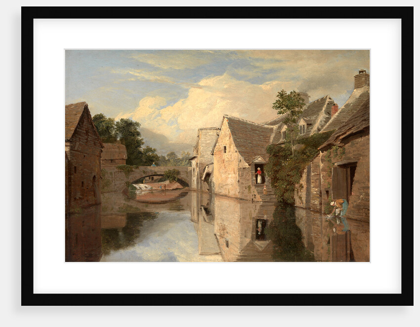 Cottages by a River by William Linton