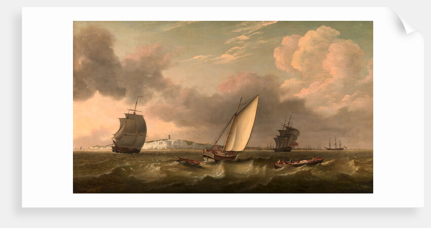 A Packet Boat Under Sail in a Breeze off the South Foreland by Thomas Luny