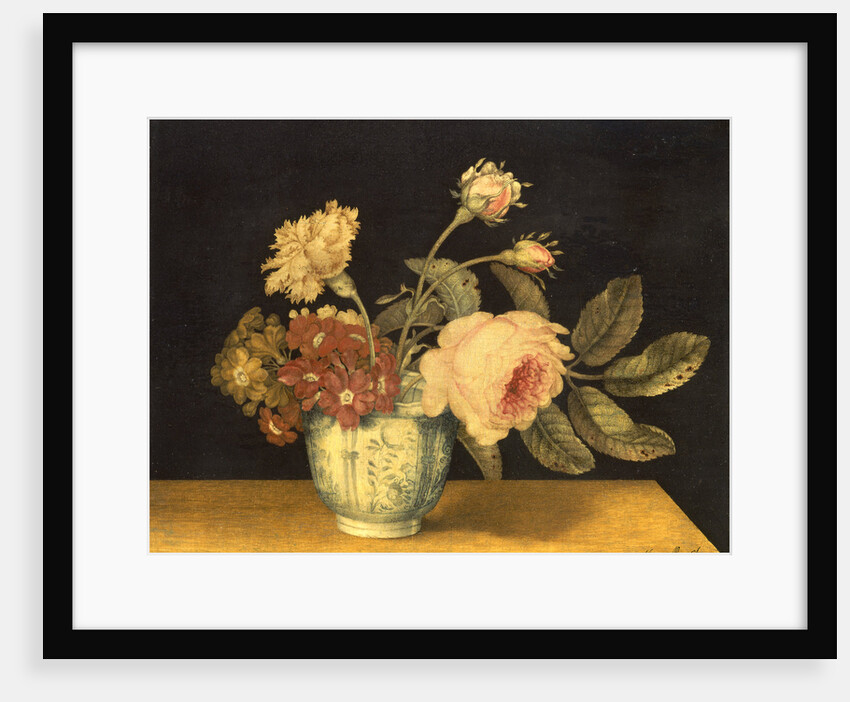 Flowers in a Delft Jar by Alexander Marshal