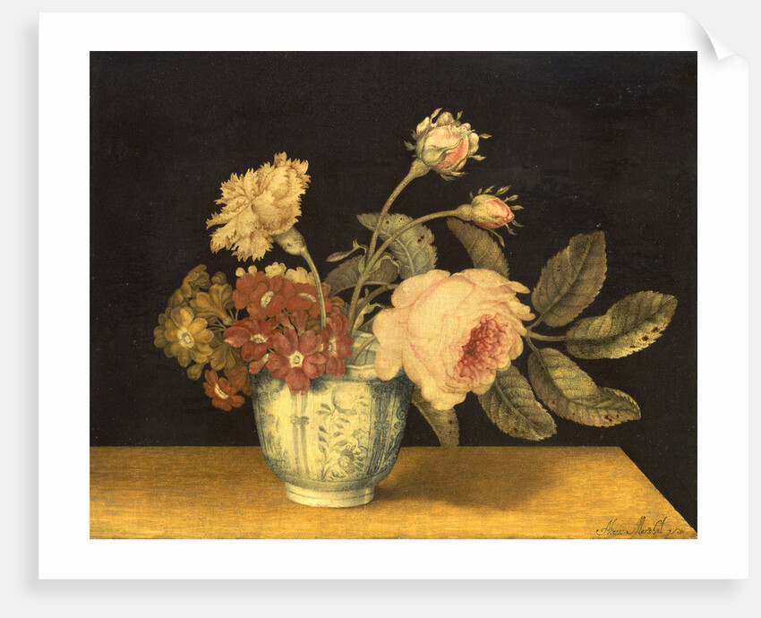 Flowers in a Delft Jar by Alexander Marshal