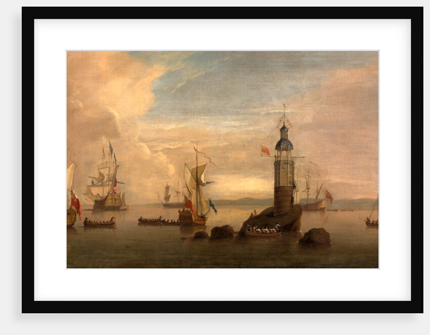 The Opening of the First Eddystone Lighthouse in 1698 by Peter Monamy
