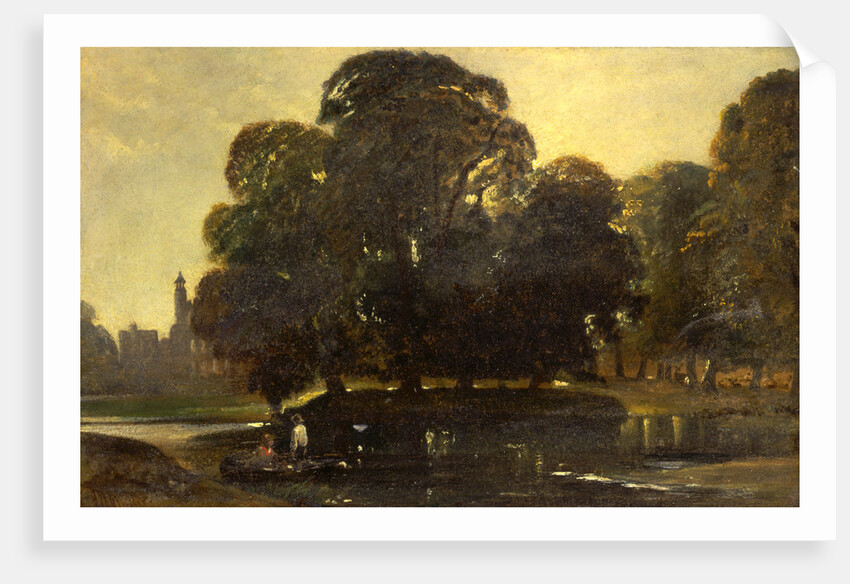 A View of Eton and the Fellows Eyot by William James Muller