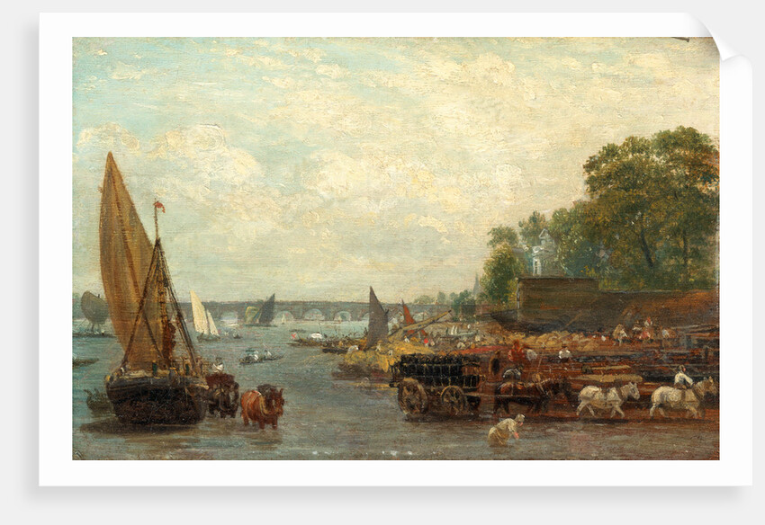 Westminster Bridge by London Frederick Nash