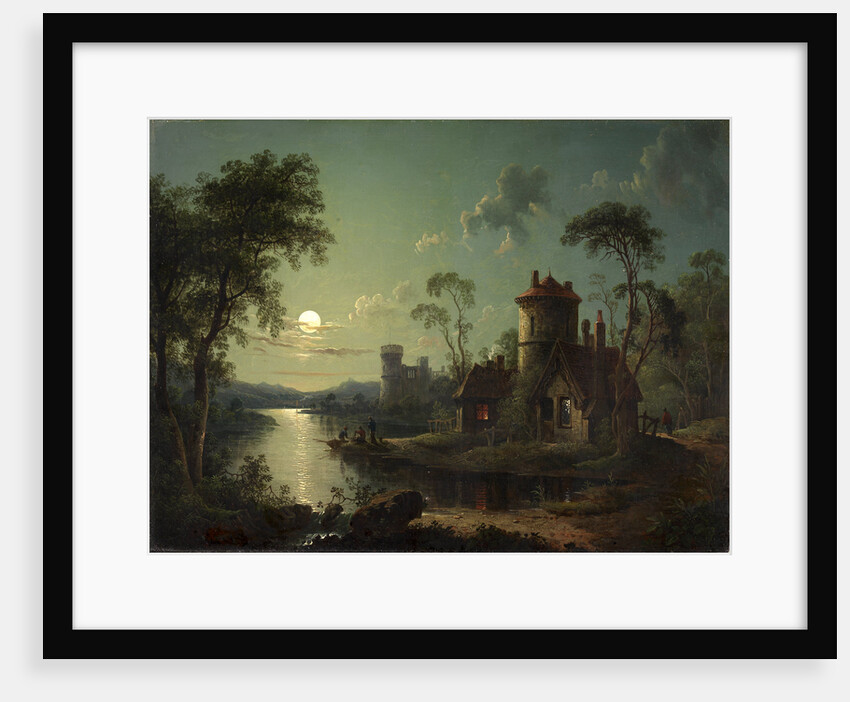 River Scene Moonlight River Scene by Sebastian Pether