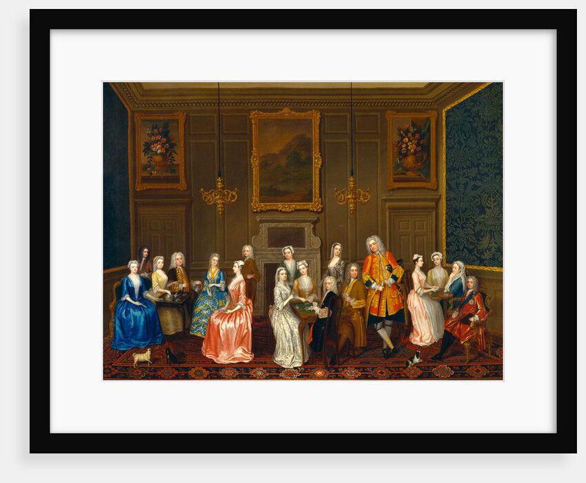 Tea Party at Lord Harrington's House, St. James's by Charles Philips