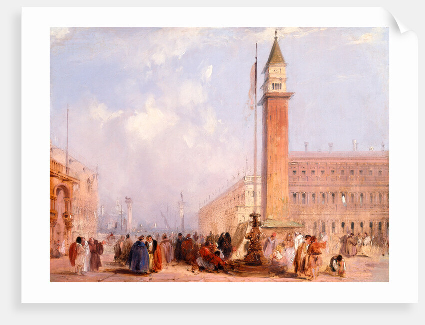 The Piazzetta, Venice, Italy, Edward Pritchett by Edward Pritchett