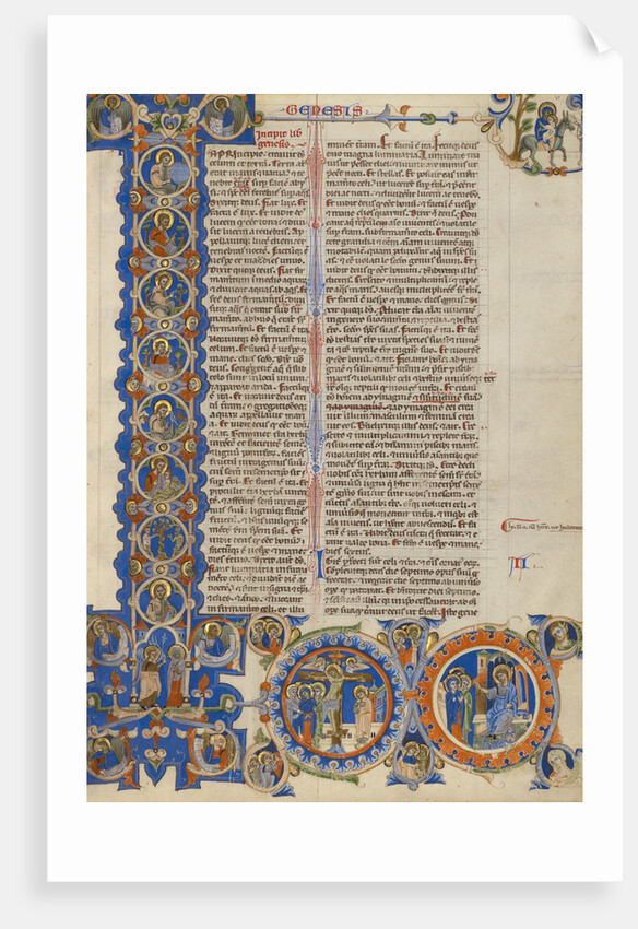 Initial I: Scenes of the Creation of the World and the Life of Christ by Anonymous