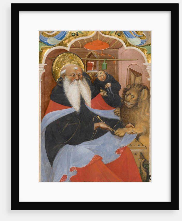Saint Jerome Extracting a Thorn from a Lion's Paw by Master of the Murano Gradual