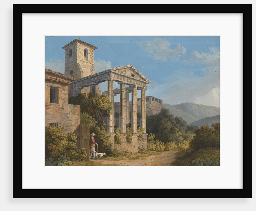 The Temple of Hercules in Cori near Velletri by Jakob Philipp Hackert