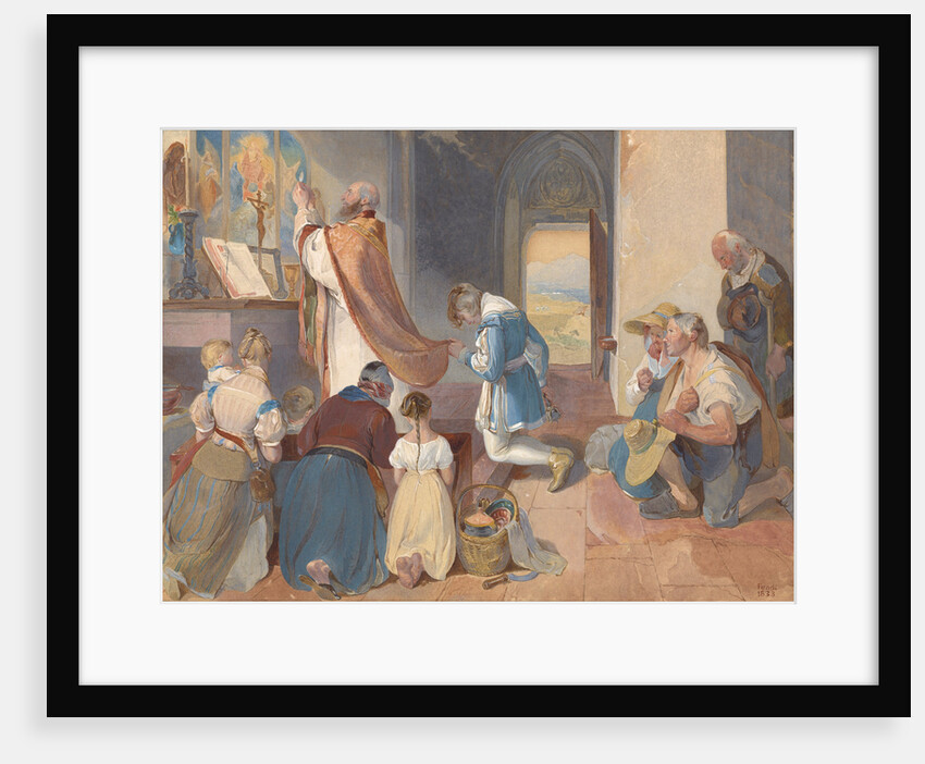 Fridolin Assists with the Holy Mass by Peter Fendi