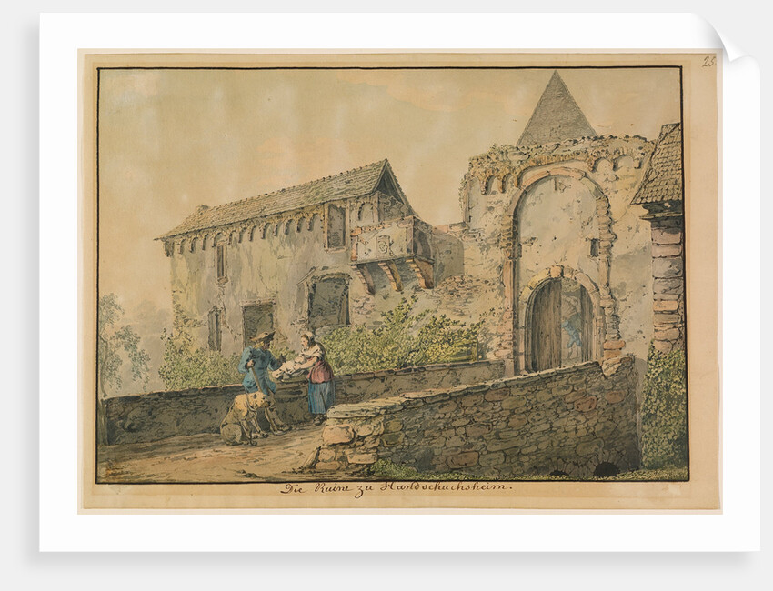 Ruin of the Tiefburg at Handschuhsheim by Carl Philipp Fohr