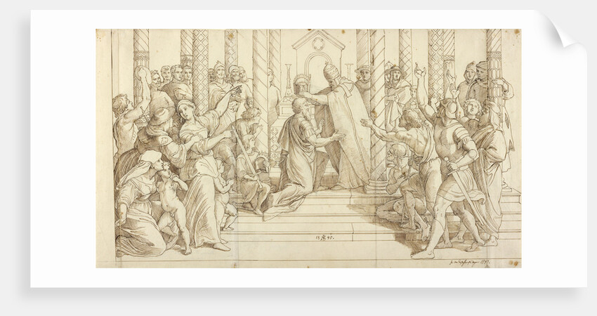 The Coronation of Charlemagne by Julius Schnorr von Carolsfeld