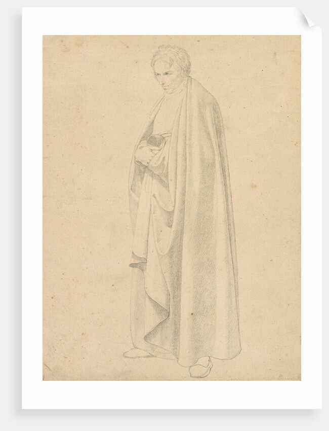 Joseph Wintergerst in a Floor-length Coat, Standing, with his Hands Placed on Top of one another by Wilhelm von Schadow