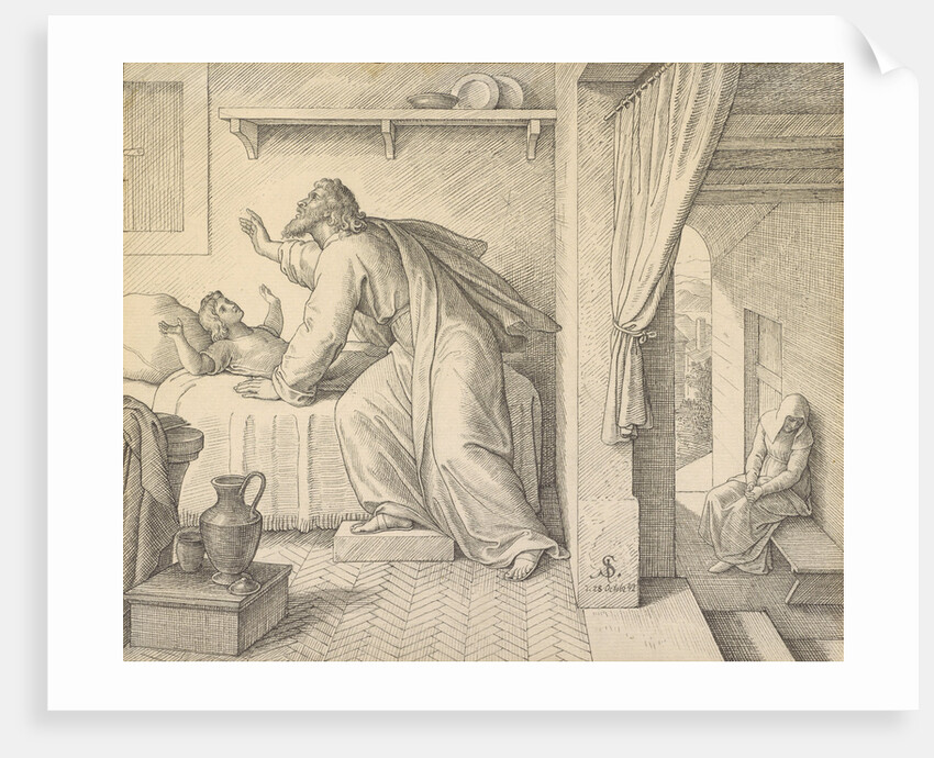 Elijah Revives the Son of the Widow of Zarephath by Julius Schnorr von Carolsfeld