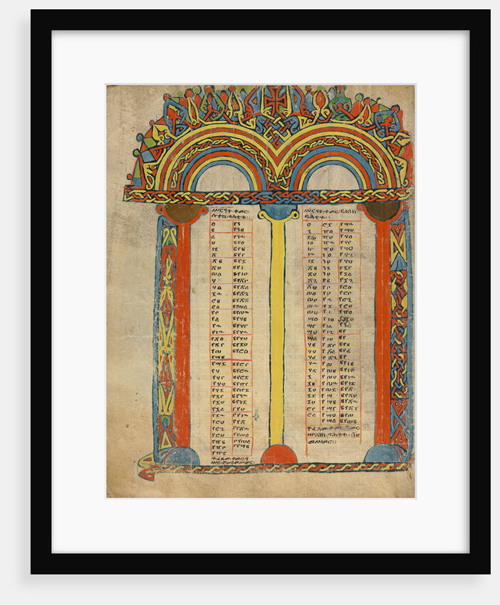 Canon Table Page by Anonymous
