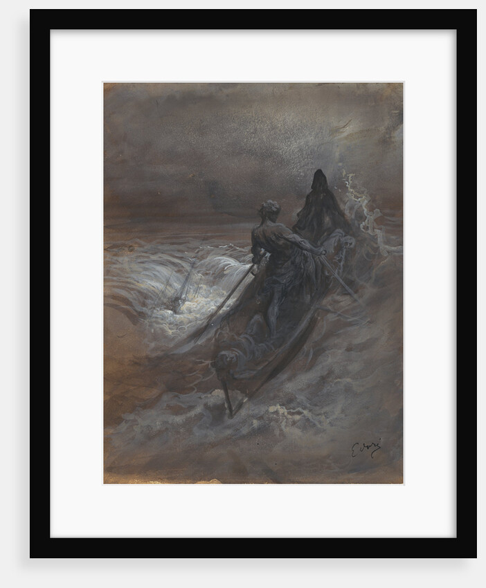 After the Shipwreck - Design for an Illustration of Coleridge's The Rime of the Ancient Mariner by Gustave Doré