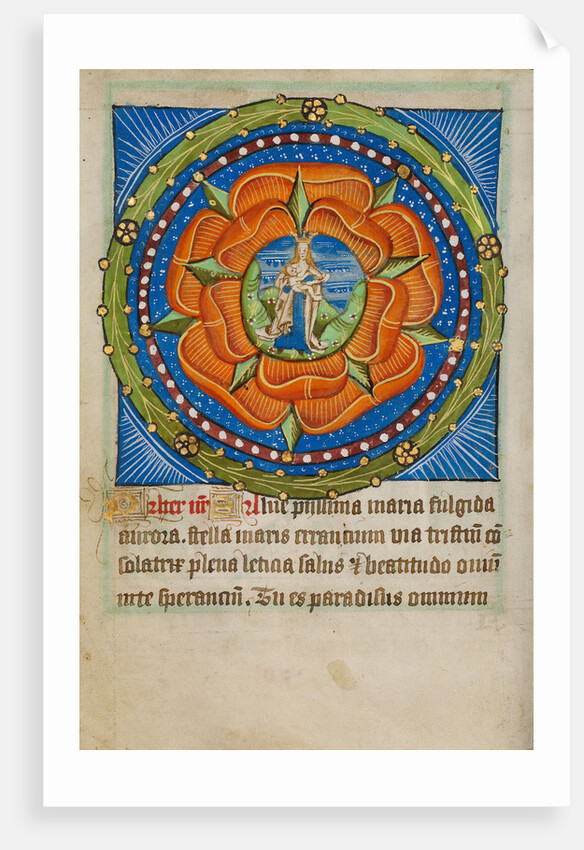 Decorated Text Page by Anonymous