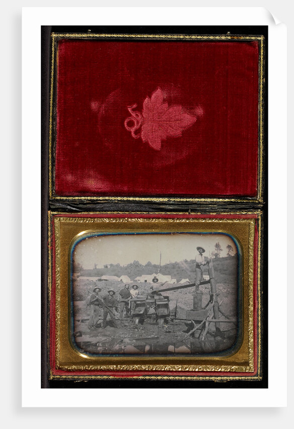 Untitled Placer mining scene by Anonymous