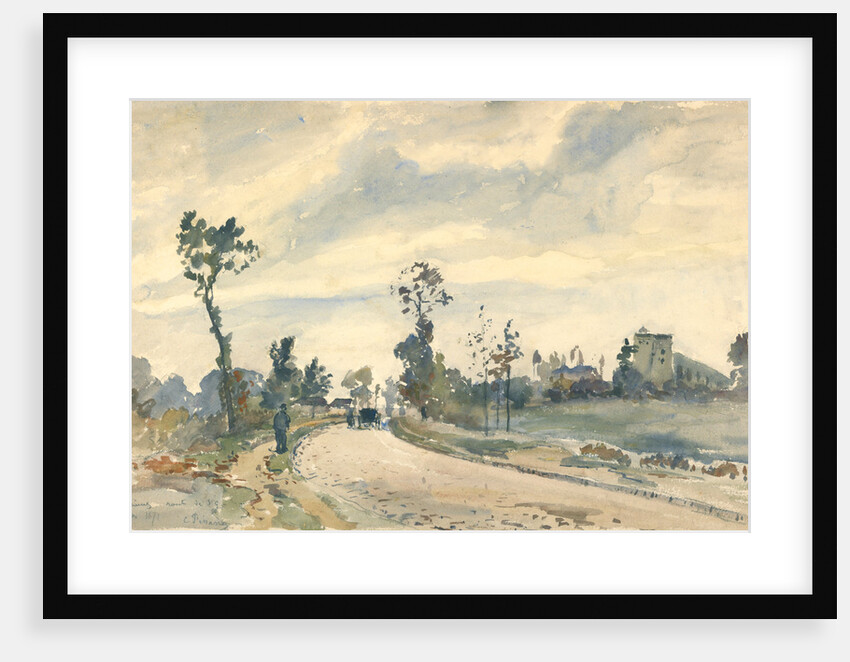 Louveciennes, Route de Saint-Germain by Camille Pissarro