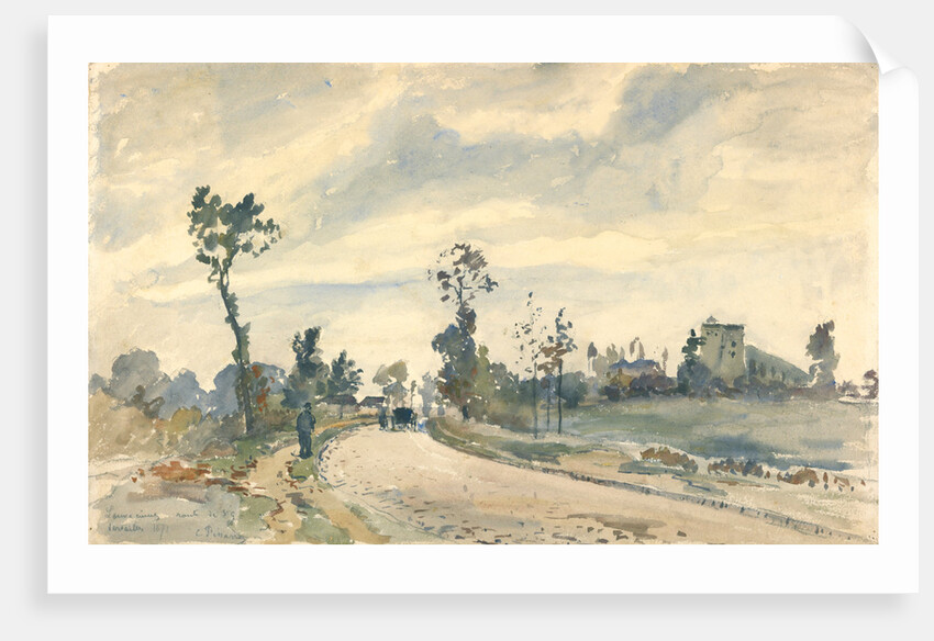 Louveciennes, Route de Saint-Germain by Camille Pissarro