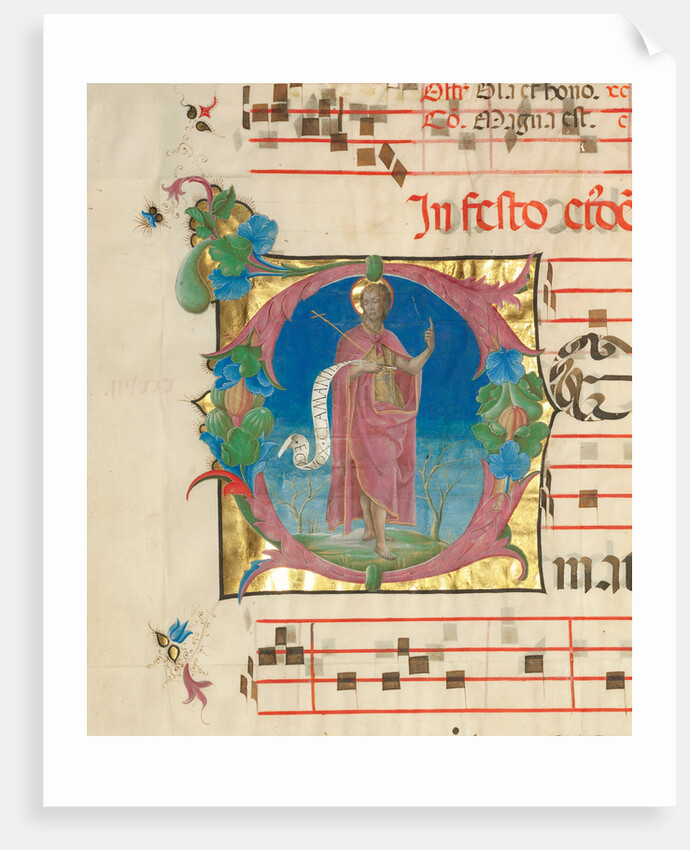 Initial D: Saint John the Baptist by Cosmè Tura