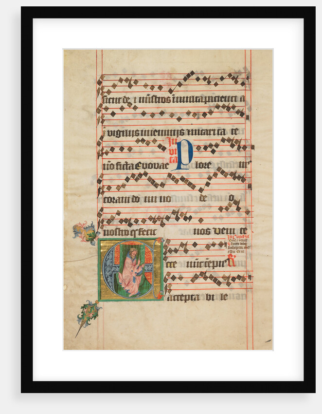Initial E: The Prophet Isaiah by Circle of the Master of the Golden Bull