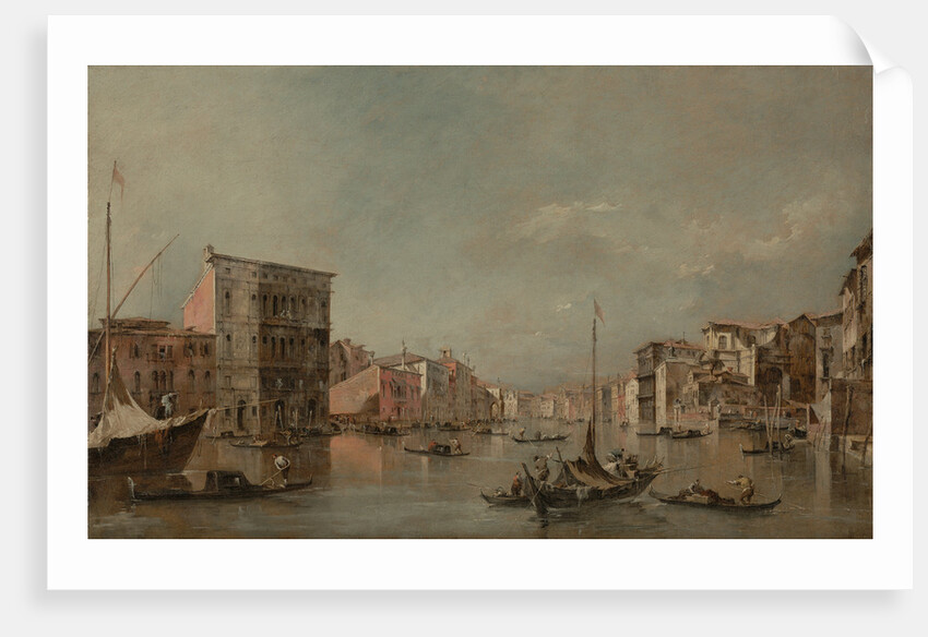 The Grand Canal in Venice with Palazzo Bembo by Francesco Guardi
