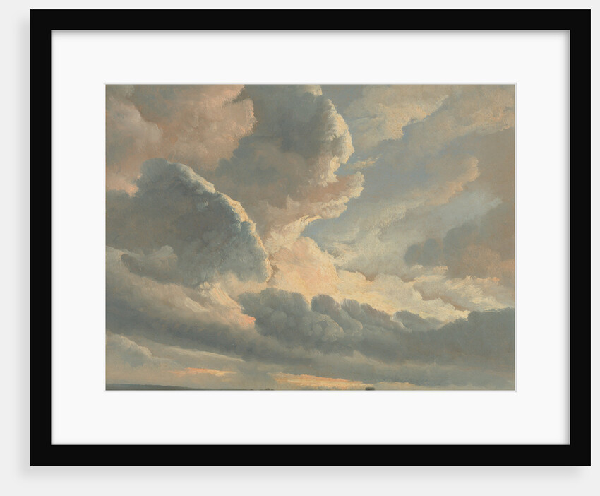 Study of Clouds with a Sunset near Rome by Simon Alexandre Clément Denis