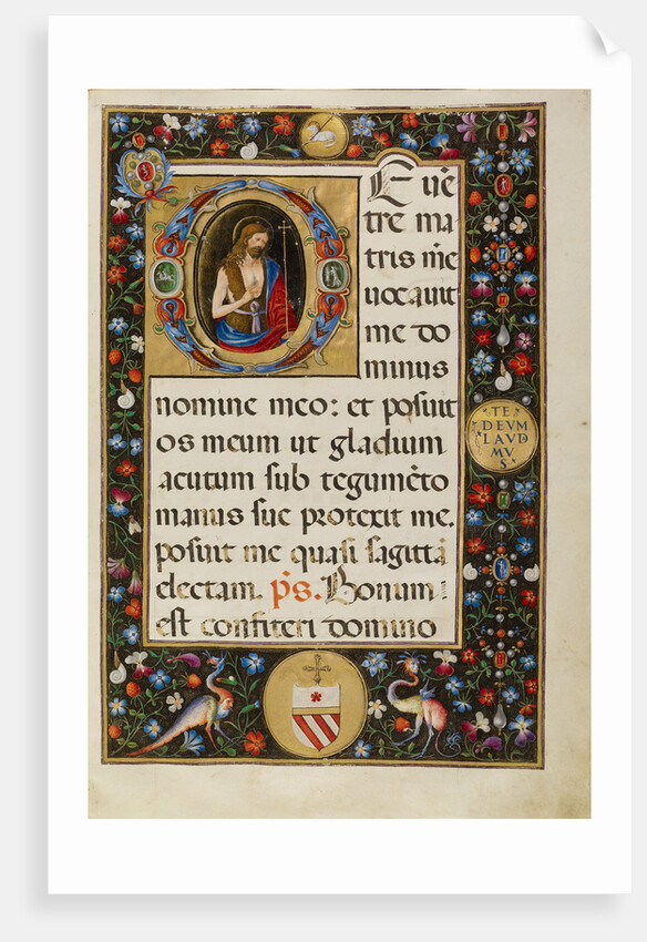 Initial D: Saint John the Baptist by Matteo da Milano