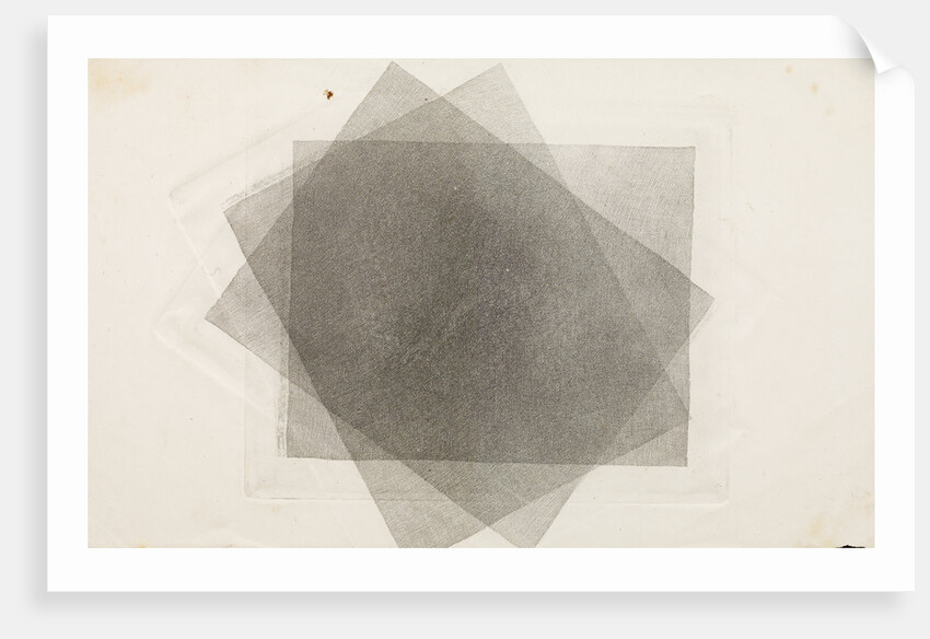 Three Sheets of Gauze, Crossed Obliquely by William Henry Fox Talbot