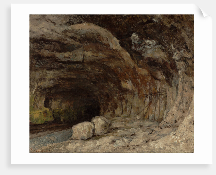 Grotto of Sarrazine near Nans-sous-Sainte-Anne by Gustave Courbet