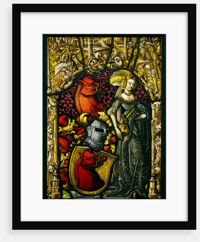 Heraldic Panel with the Arms of the Eberler Family by Anonymous