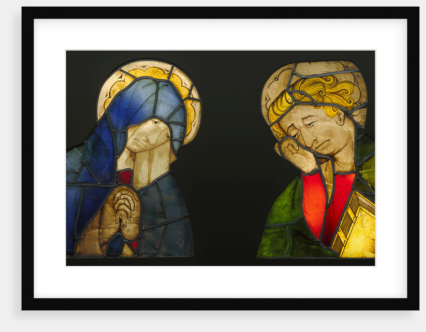 The Virgin and Saint John, from a Crucifixion by Anonymous