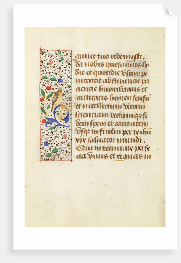 Decorated Text Page by Anonymous