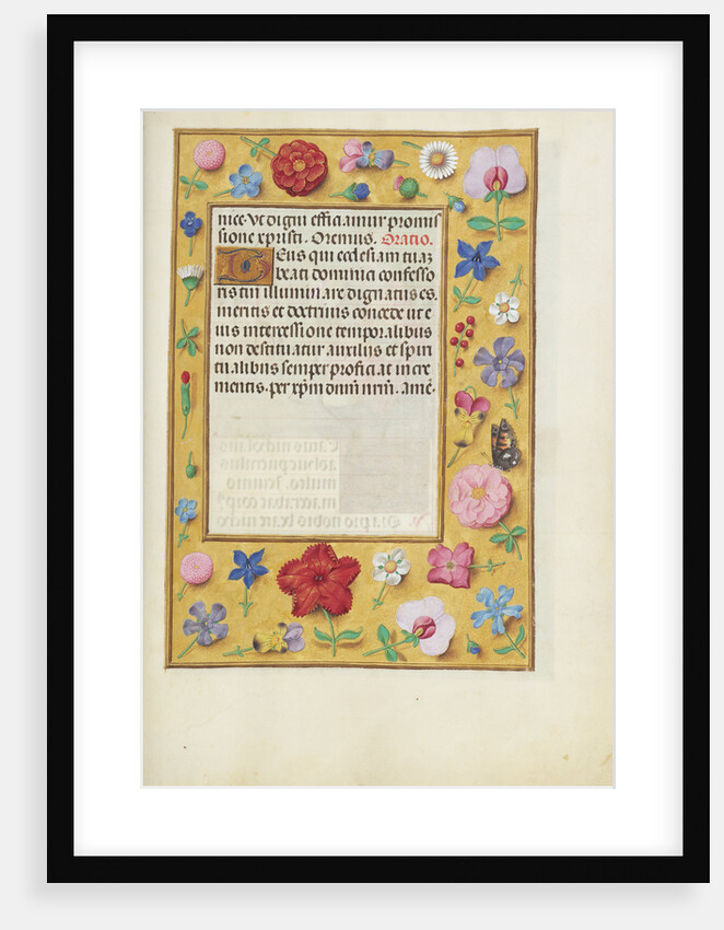 Decorated Text Page by Anonymous