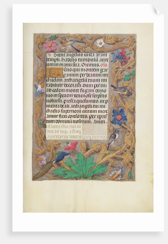 Decorated Text Page by Anonymous