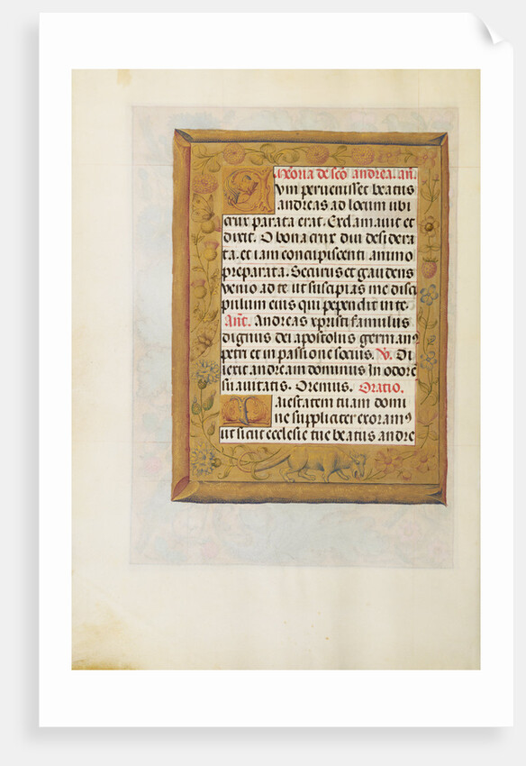 Decorated Text Page by Anonymous