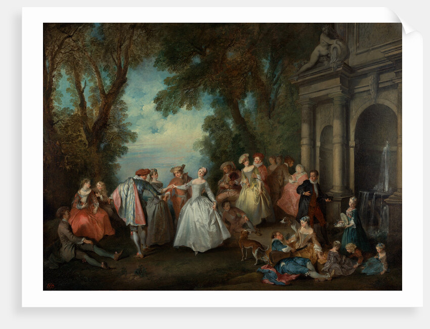 Dance before a Fountain by Nicolas Lancret