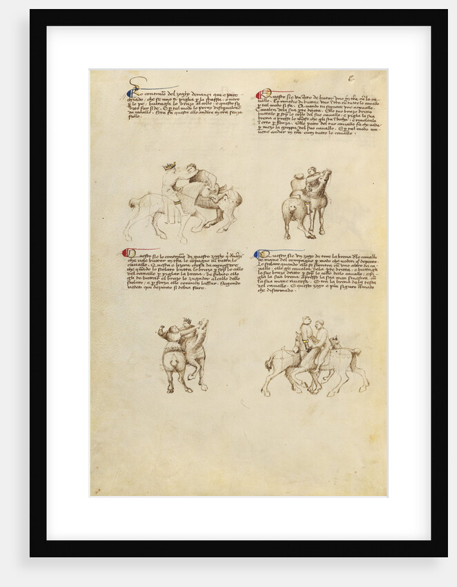 Unarmed Equestrian Combat by Fiore Furlan dei Liberi da Premariacco