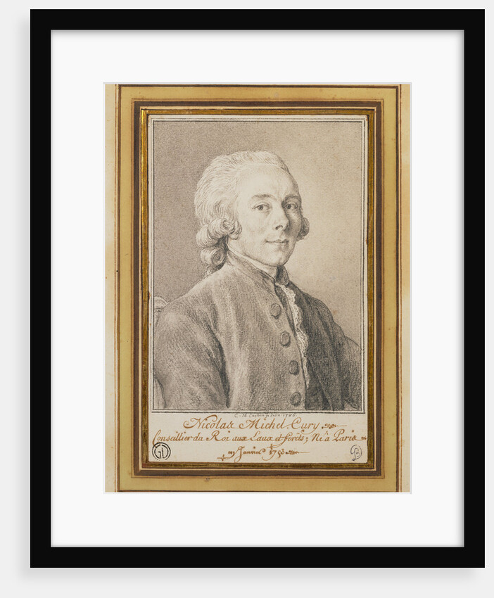 Portrait of Nicolas Michel Cury by Charles-Nicolas Cochin II