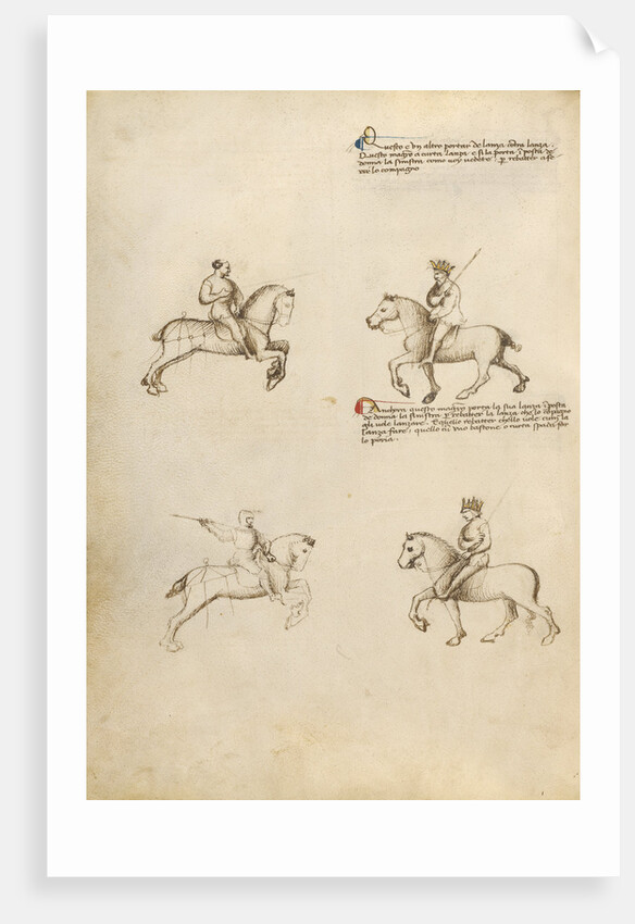 Equestrian Combat with Lance by Fiore Furlan dei Liberi da Premariacco