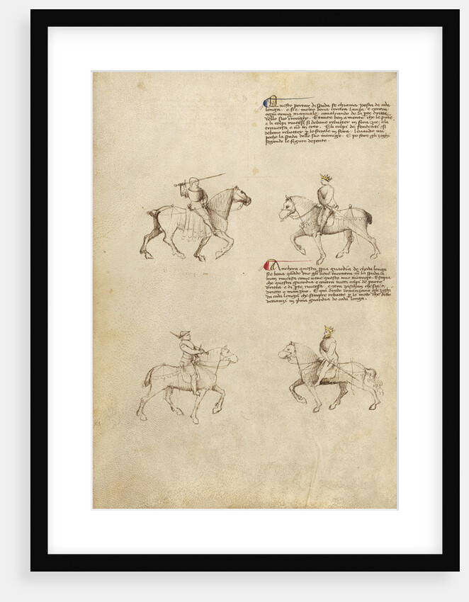 Equestrian Combat with Sword by Fiore Furlan dei Liberi da Premariacco