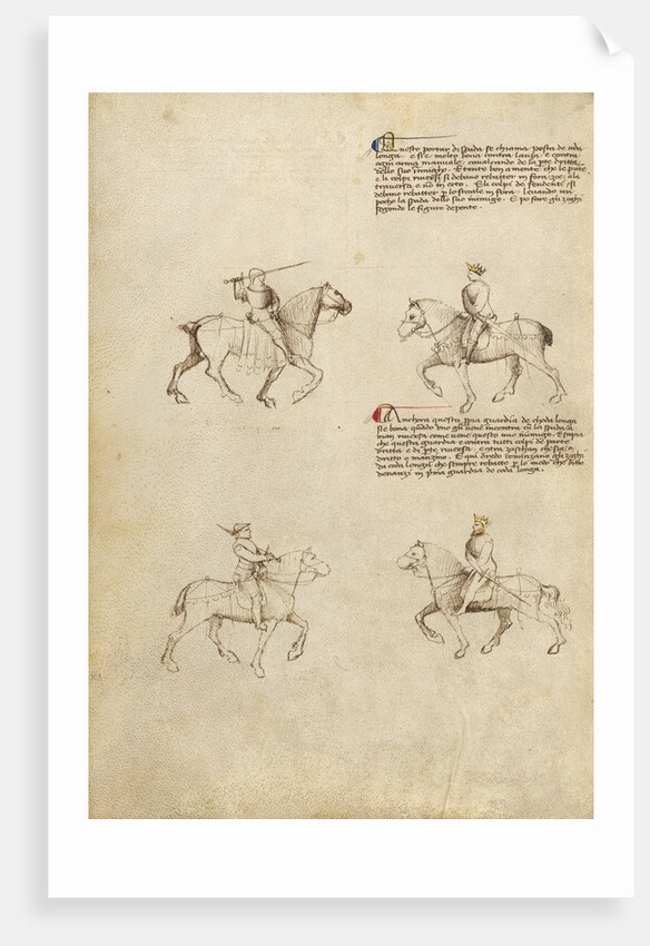 Equestrian Combat with Sword by Fiore Furlan dei Liberi da Premariacco