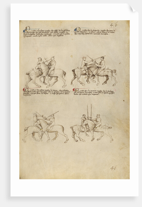 Equestrian Combat with Sword by Fiore Furlan dei Liberi da Premariacco