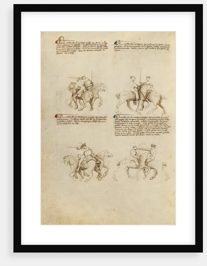Equestrian Combat with Sword by Fiore Furlan dei Liberi da Premariacco