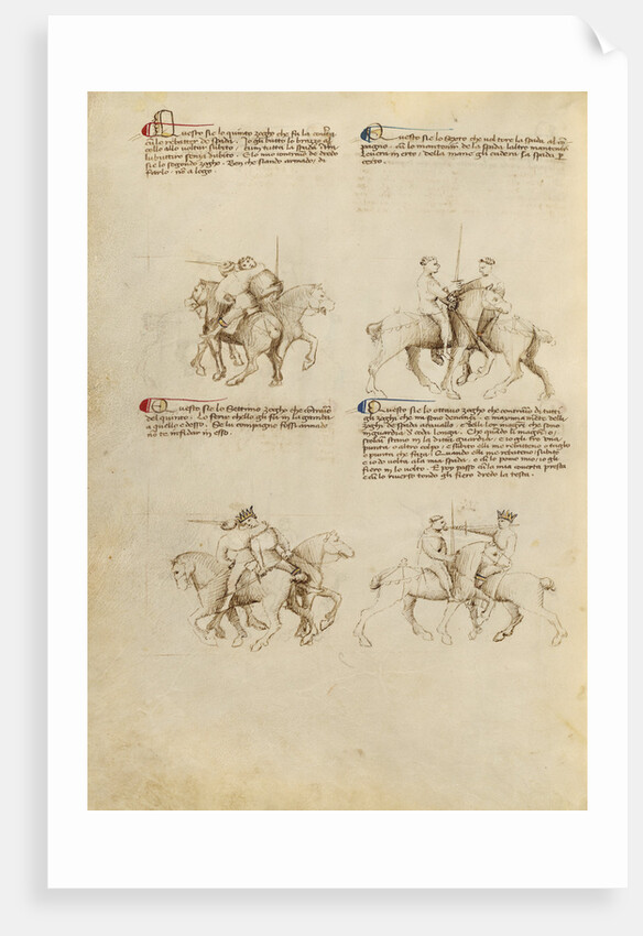 Equestrian Combat with Sword by Fiore Furlan dei Liberi da Premariacco