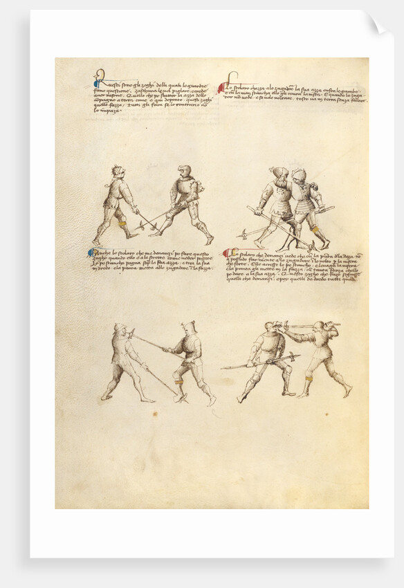 Combat with Pollaxe by Fiore Furlan dei Liberi da Premariacco