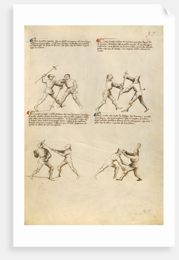 Combat with Pollaxe by Fiore Furlan dei Liberi da Premariacco