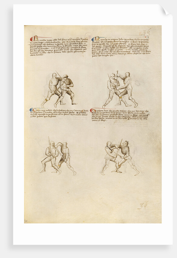Combat with Sword by Fiore Furlan dei Liberi da Premariacco