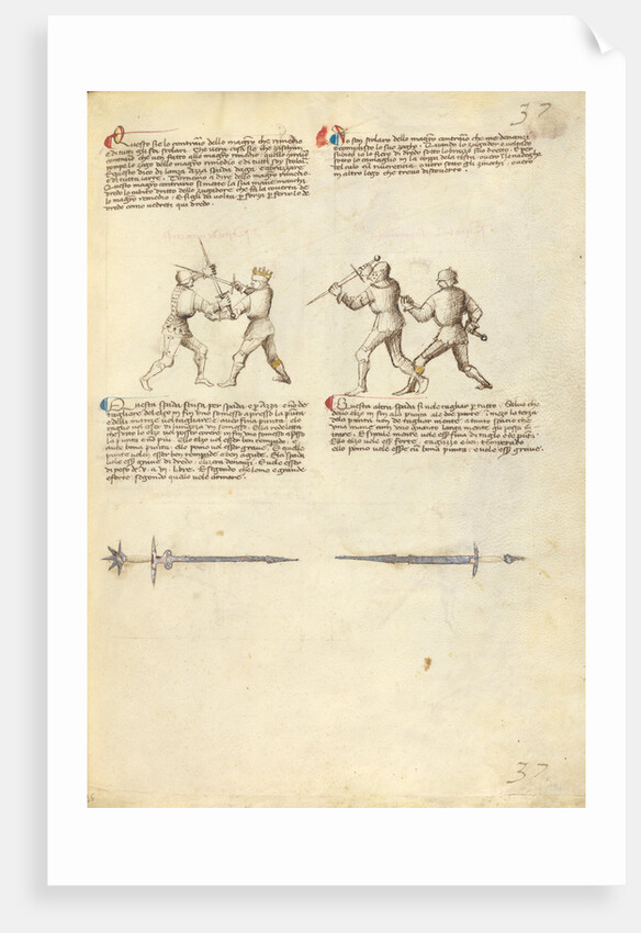 Combat with Sword by Fiore Furlan dei Liberi da Premariacco